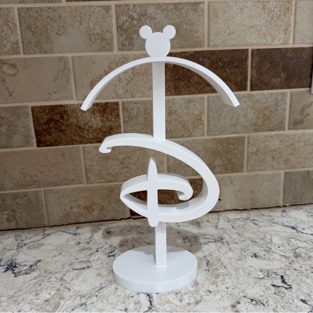 Disney Ears Display Stand White Hat Organizer Display 3D Printed